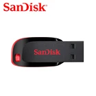 100% оригинальный флэш-накопитель SanDisk 128 Гб 64 ГБ 32 ГБ 16 ГБ USB 2,0 карта памяти, поддержка официальной проверки CZ50