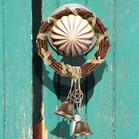 rattan weaving hemp rope wind bell wind chime witch style handmade ornament home decor for bedroom window balcony walldoor