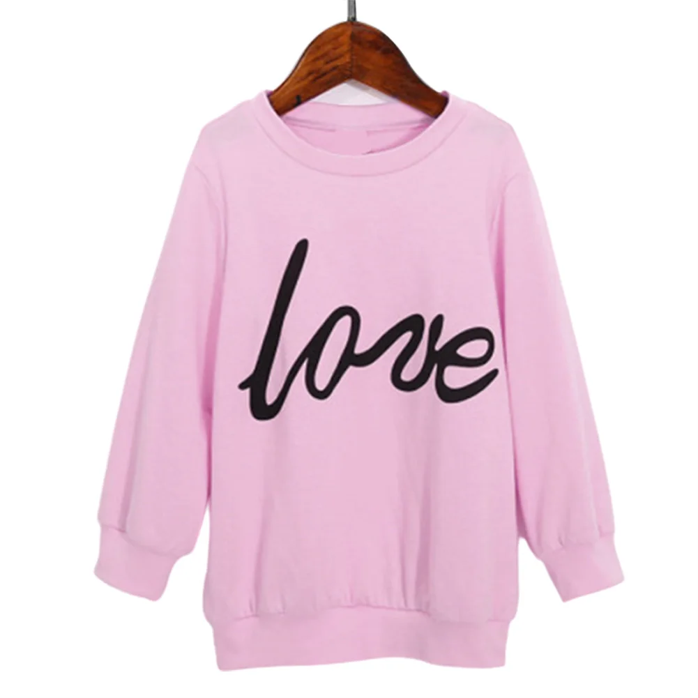 Рубашка с длинным рукавом и принтом надписи Love|Толстовки| - Цена: 1 012,46 руб.