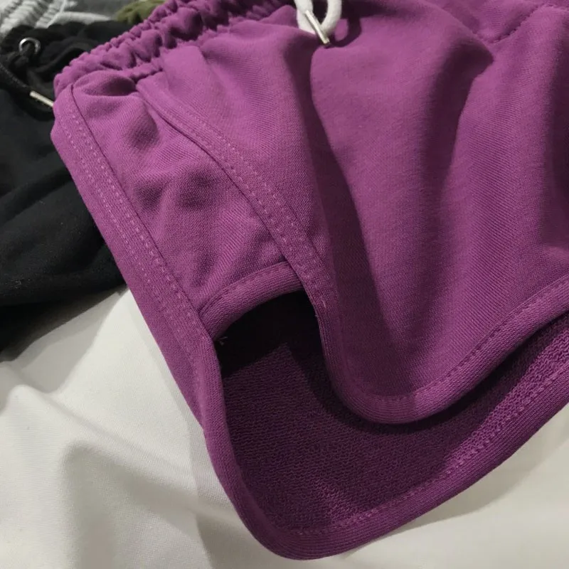 

Sports Shorts Women Summer 2020 New Multicolor Embroidery Skinny Shorts Casual Lady Elastic Waist Beach Casual Short Pants 2020