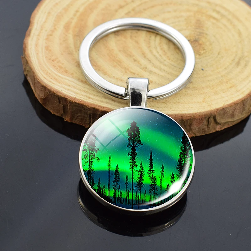 Подвеска для ключей с северным светильник двусторонний брелок подвеска С