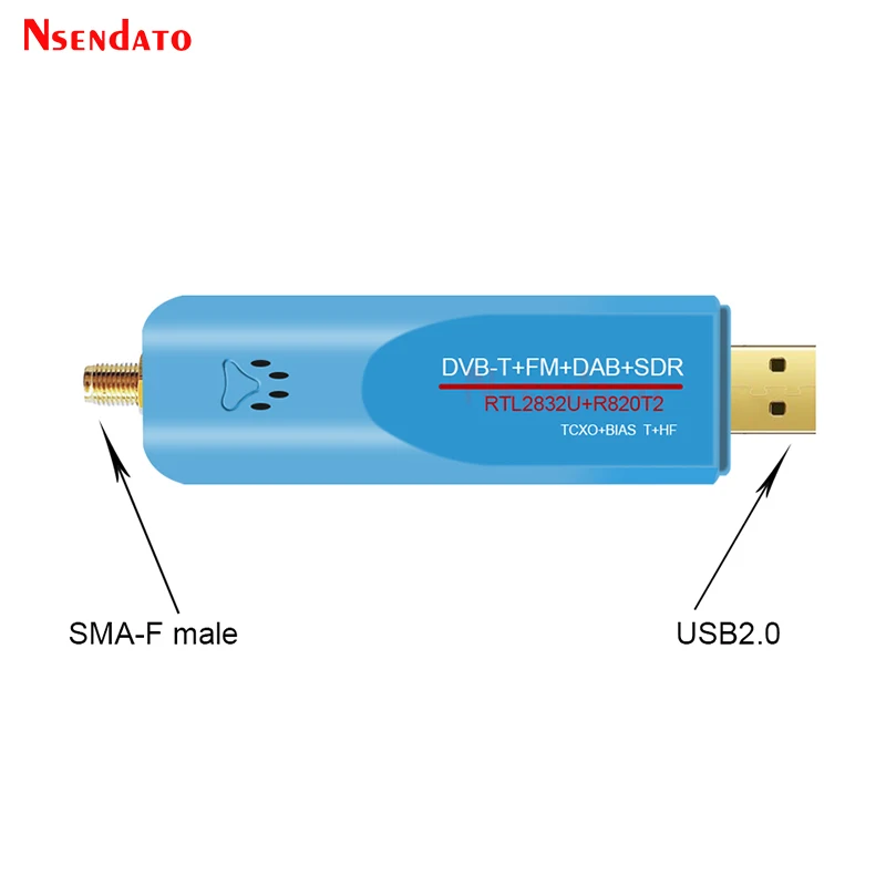 Цифровой USB2.0 DAB FM DVB T RTL SDR TCXO RTL2832U R820T2 ТВ приемник тюнер + радиоприемник с