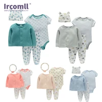 ircomll baby clothes newborn 4pcssets for baby bodysuit for newborns pantscoathat roupa infantil clothing outfit