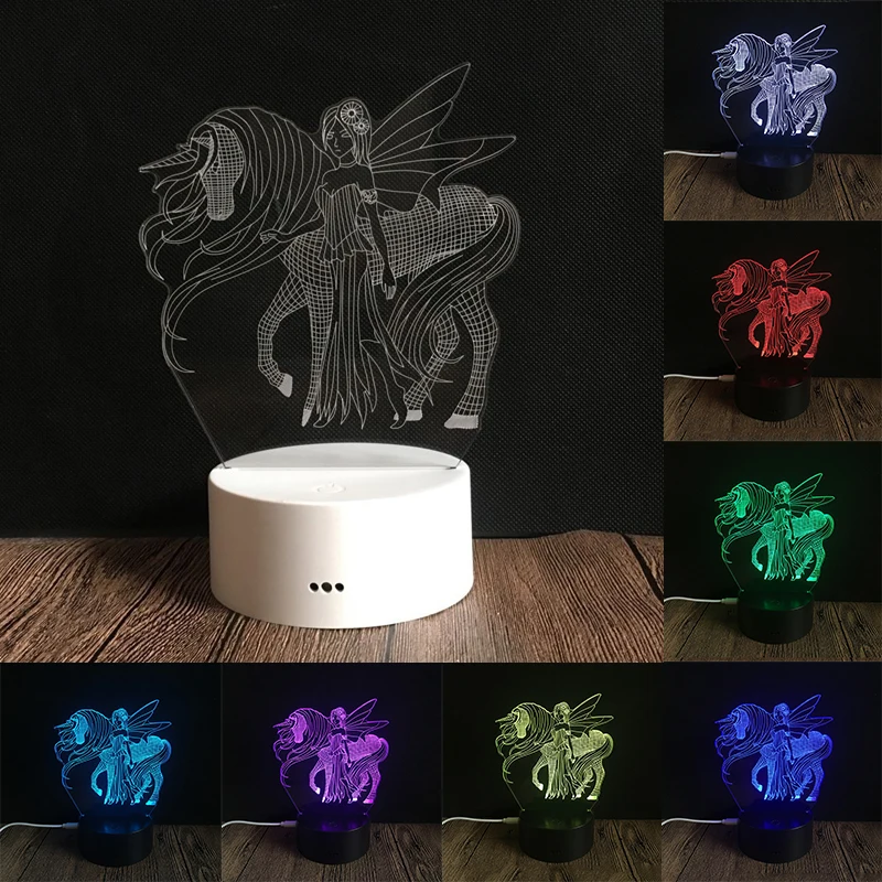 Новый 3D светодиодный RGB светильник креативный ночник s Новинка Иллюзия ночной
