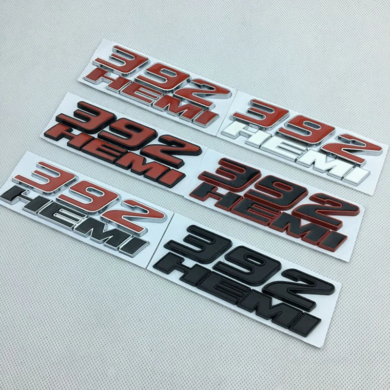 

12.2*4.2cm 392HEMI Metal Label for Jeep Grand Cherokee Badge Car Label Metal Modified Car Sticker Automobile Decorative Decal