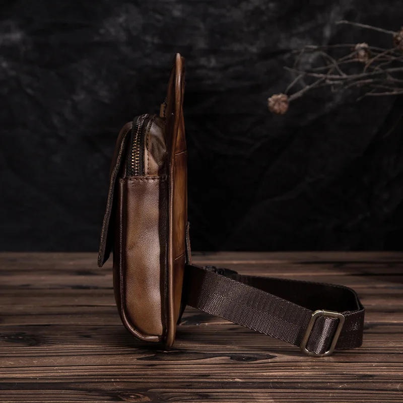 Модные поясные сумки для мужчин кошелек из натуральной кожи улицы с камерой 8