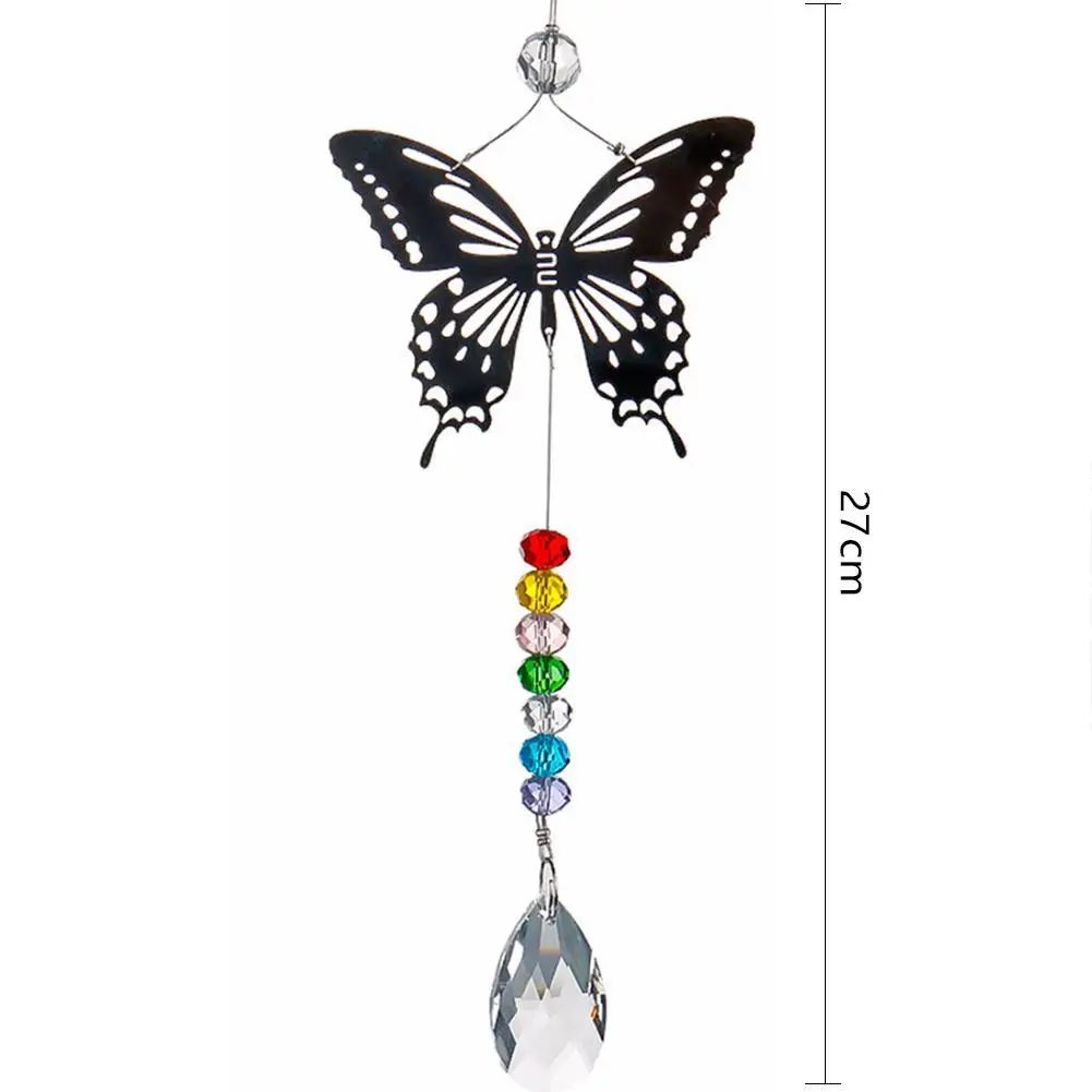 

NEW 20mm/38mm Handmade Chakra Butterfly Suncatcher Home Ornament Maker Window Ball Rainbow Hanging Prisms Wedding Decor Cry Y4I5