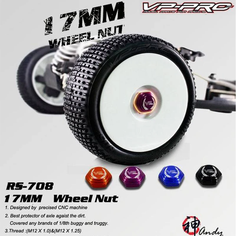 

Special offer! VP PRO Hex 17MM wheel nut-1.25 Adapter 1/8 Off Road Buggy/Truck WHEEL for HOBAO HN KYOSHO OFNA FS HSP