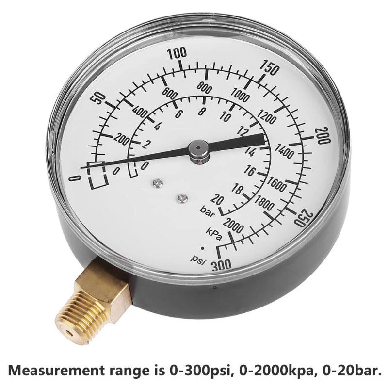 Ts-Y90 1/4 дюймов Npt 3 5 Боковое крепление для лица 0-300Psi 20 бар 2000Kpa Регулируемый мини