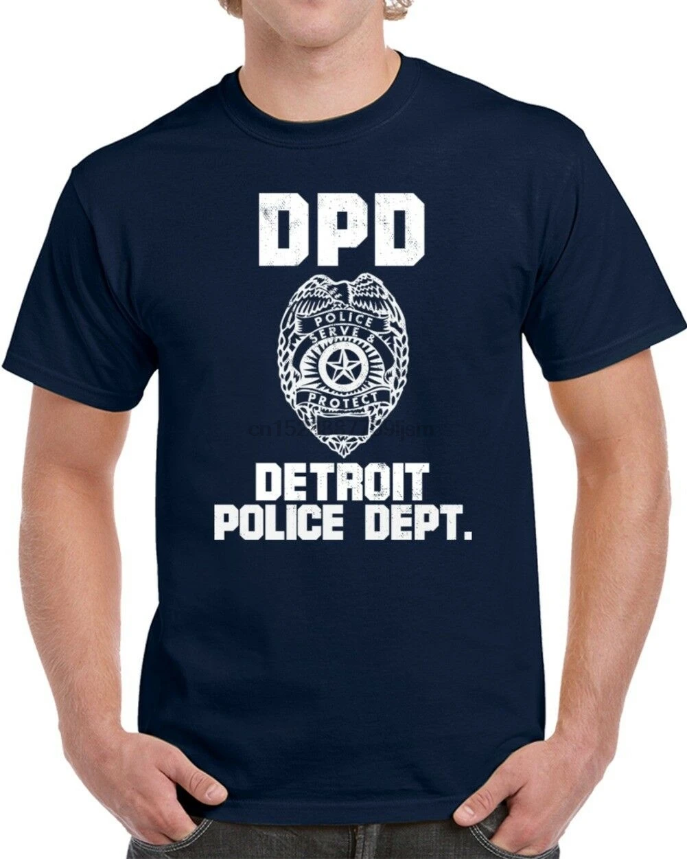 Футболка унисекс из Детройта с полицейским отделе депт сотрудником Dpd|Мужские