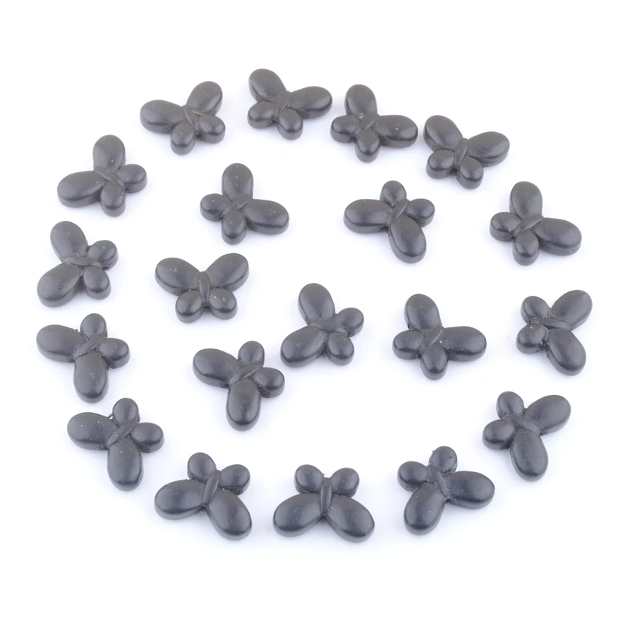

Wholesale 40Pcs Beads Turquoises Howlite Stone Butterfly 20x15mm Beads Strand For Jewelry Making Green Multicolor Black IBG356