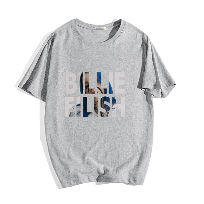 T-shirt 15 Крутая футболка унисекс, Повседневная футболка Billie Eilish, летние модные хлопковые футболки для подростков, Harajuku, футболки с короткими рукавами - Цвет: T-shirt 15
