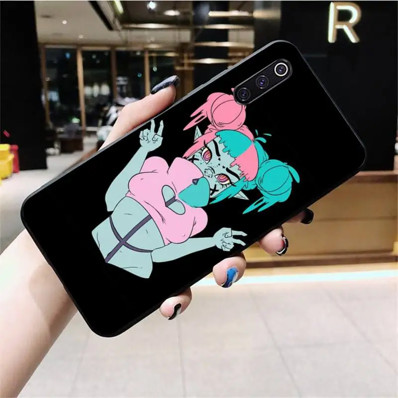 Чехол для телефона Alien Art черный мягкий силиконовый чехол Xiaomi Mi10 10Pro 10 lite Mi9 9SE 8SE