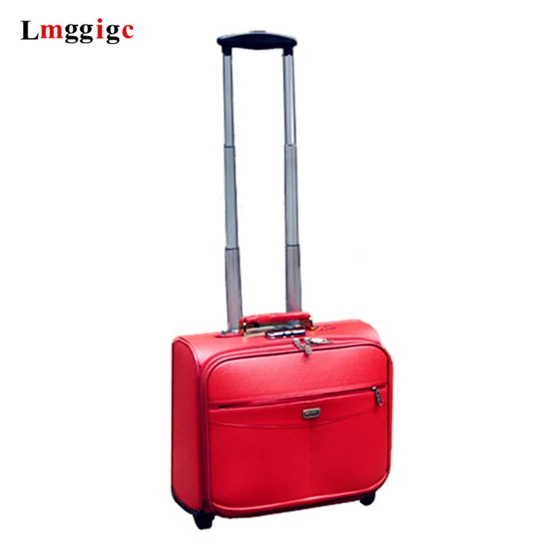 Багажник из искусственной кожи с сумкой для ноутбука 16 дюймов каюта переноски