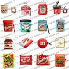 Чехол для AirPod 1 2, милый мультяшный Мягкий силиконовый чехол для наушников Apple Airpods с шоколадным мороженым яйцом молоком конфетами