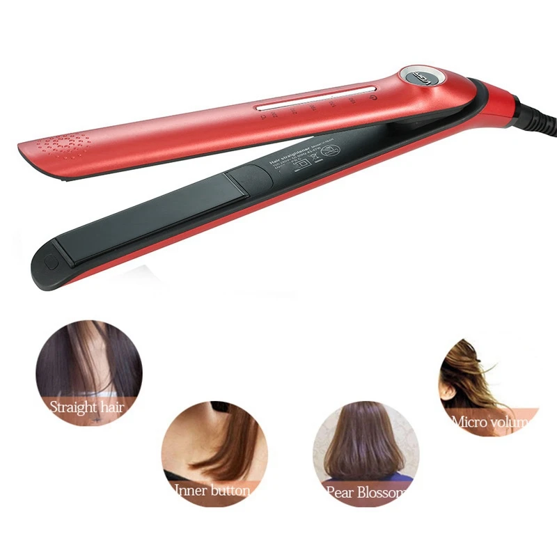 

VGR V-556R Hair Straightener Curling Ion Flat Iron Curling Iron Hair Crimper Brush Instant Heat Up Hair Curler EU Plug