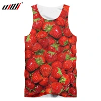 ujwi 3d new harajuku fruit vest womenmen cool print strawberry flower tank top man singlets hiphop punk style sleeveless shirts