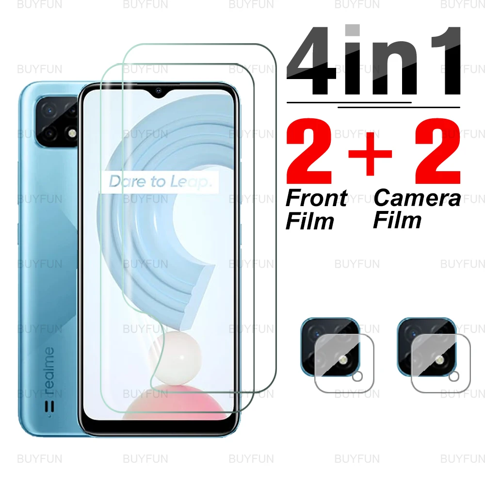 

4 в 1 пленка для камеры Realme C21 Передняя Гидрогелевая пленка для oppo realme 8 7 pro realmi gt neo для Narzo 30A защитная пленка