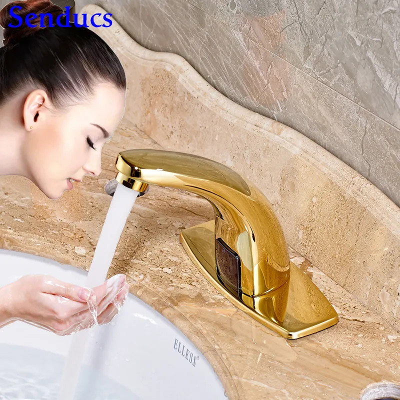 Качественный латунный автоматический смеситель senduk для ванной комнаты с одним