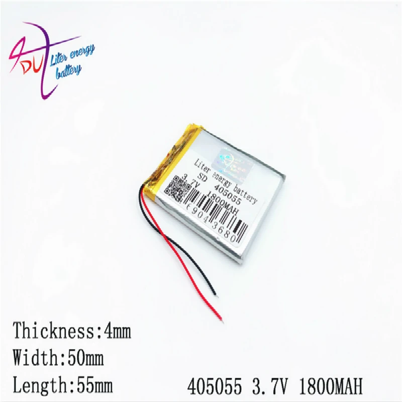 3 7 V 1800mAh 405055 354855 литий полимерный ионный аккумулятор для Mp3 MP4 MP5 GPS Мобильный