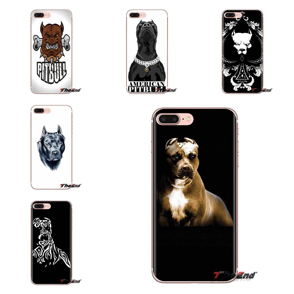 Прозрачный чехол из ТПУ для Samsung Galaxy A3 A5 A7 A9 A8 Star A6 Plus 2018 2015 2016 2017 pitbull logo питбулл