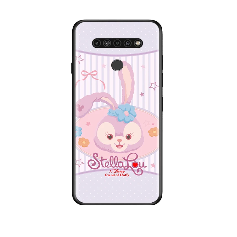 

Stellalou rabbit for LG G8 G8S G8X V30 V35 V40 V50 V60 ThinQ Q60 K40 K50 K30 K41 K51 K61 K71 K92 Black Phone Case