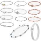 Браслет-подвеска сделай сам из серебра 100 пробы с бусинами