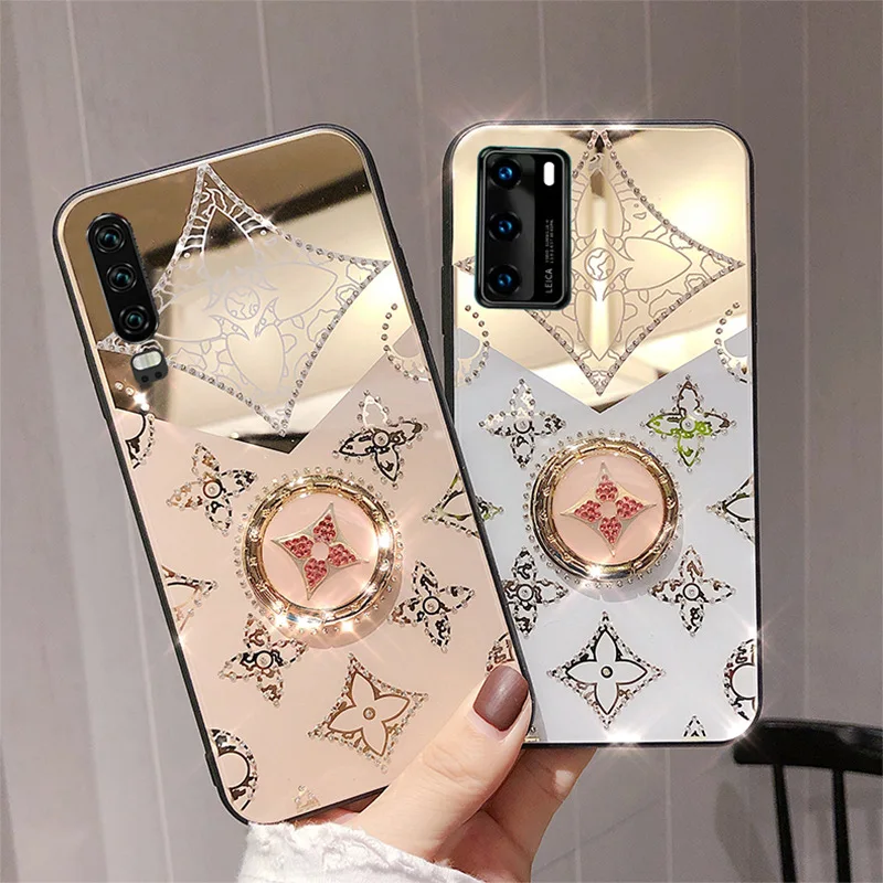

Luxury Mirror Diamond Four-leaf Clover Phone Case For Samsung Galaxy S20 5G 10 plus Elite S20 ULTRA NOTE P9 10E cover