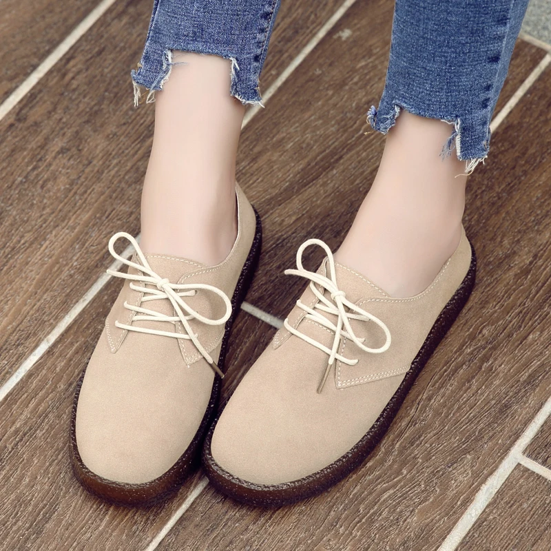 Женская обувь Сезон Зима элегантная из кожи с нашивкой zapatos de mujer con plataforma plana moda 2018