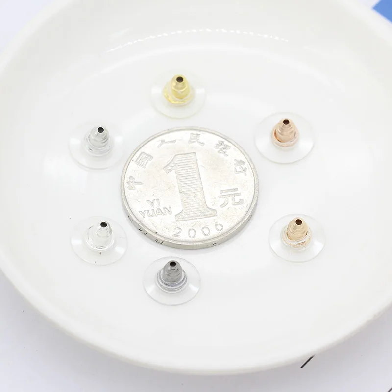 100 шт. kc Золотые/никелевые металлические Биг-дисковые Заглушки для ушей