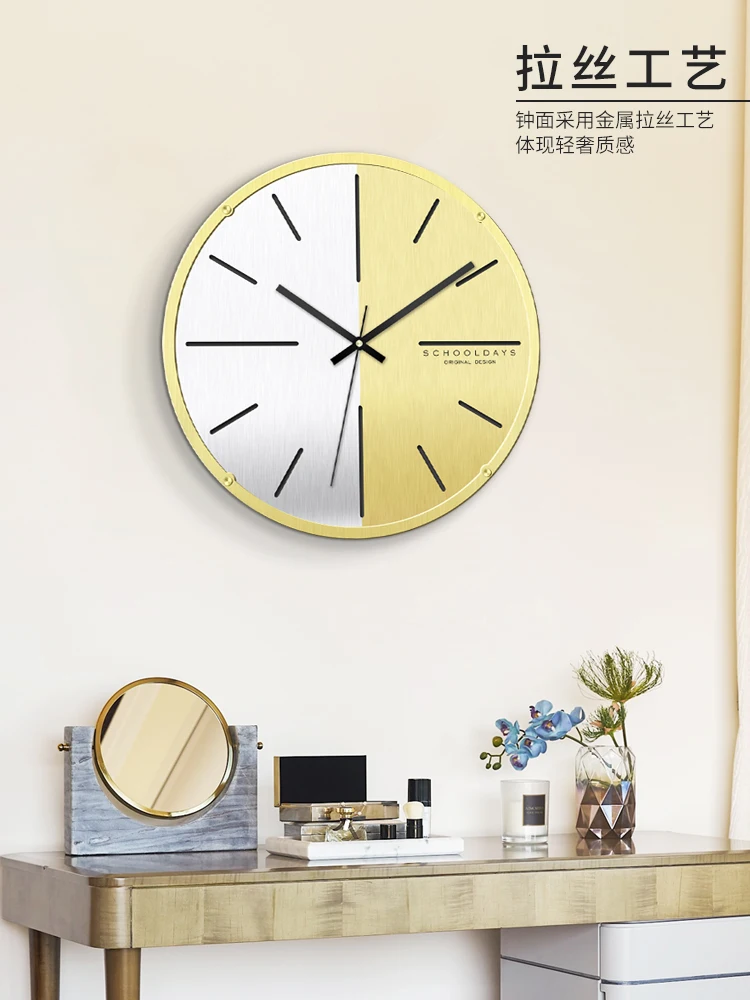 Роскошные большие настенные часы современный дизайн Скандинавская гостиная