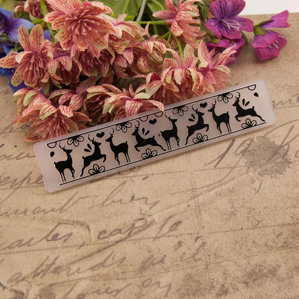 Пластиковая папка для тиснения в виде оленя изготовления открыток стационарные