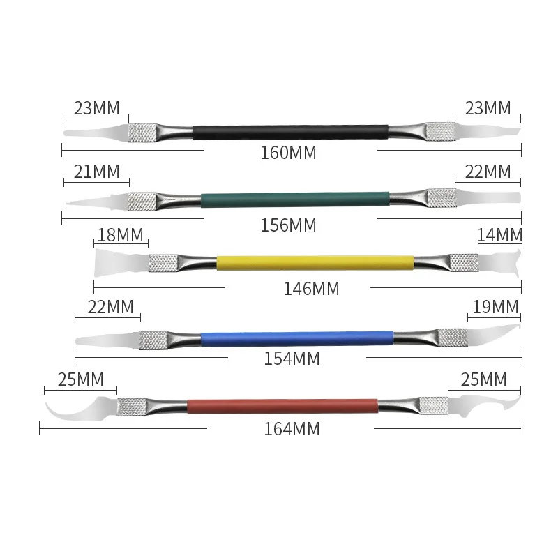

5 in 1 IC Chip Repair Thin Blade CPU NAND Remover BGA Maintenance Knife Remove Glue Disassemble Phone PC Rework Processor Tools