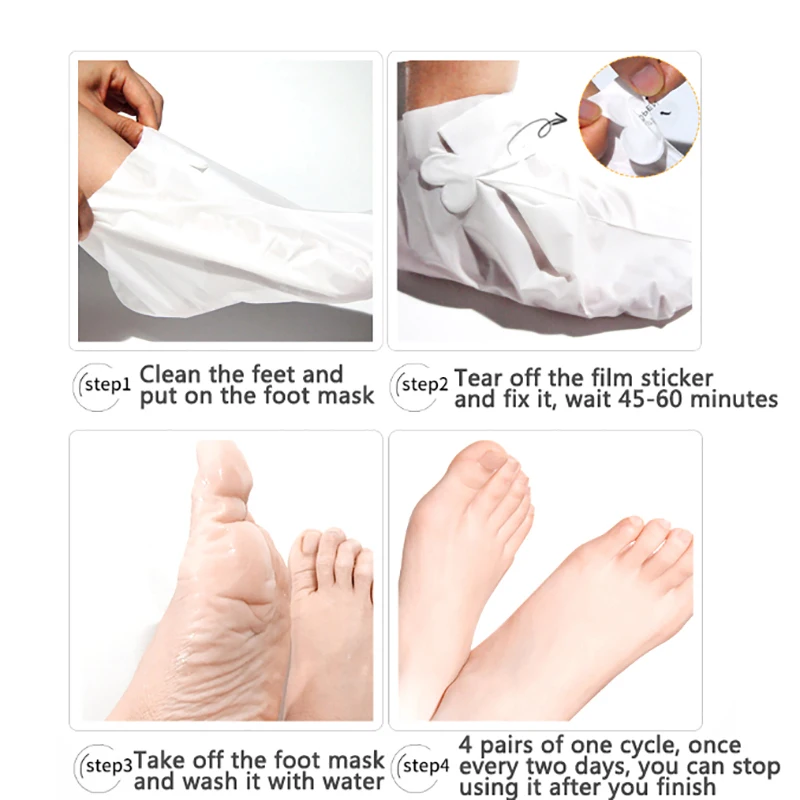 2 пары детских масок для удаления омертвевшей кожи маска ног отшелушивающая