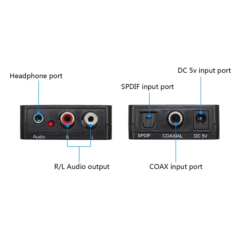 Цифро аналоговый преобразователь DAC цифровой SPDIF оптический в L/R RCA конвертер Toslink