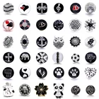 5 шт.лот новые кнопки-застежки ювелирные изделия 18 мм кнопки-застежки черное дерево жизни музыкальные Цветочные кнопки-застежки для браслета и браслета