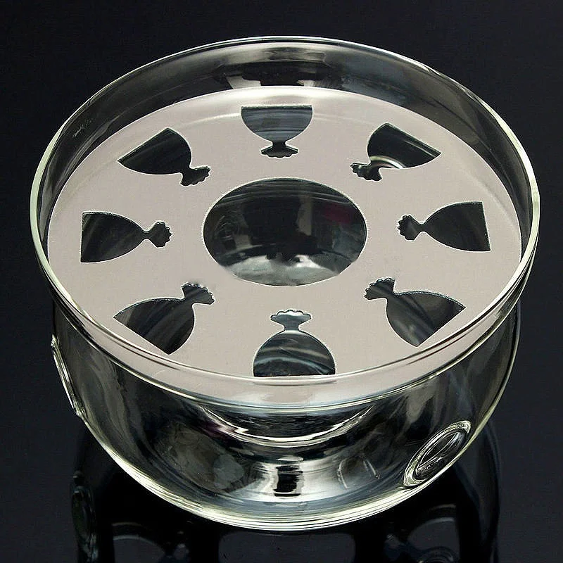 New Dish Coffee Tea Practical Clear Glass Portable Round Teapot Warmer Candle Base Heater Insulation | Дом и сад