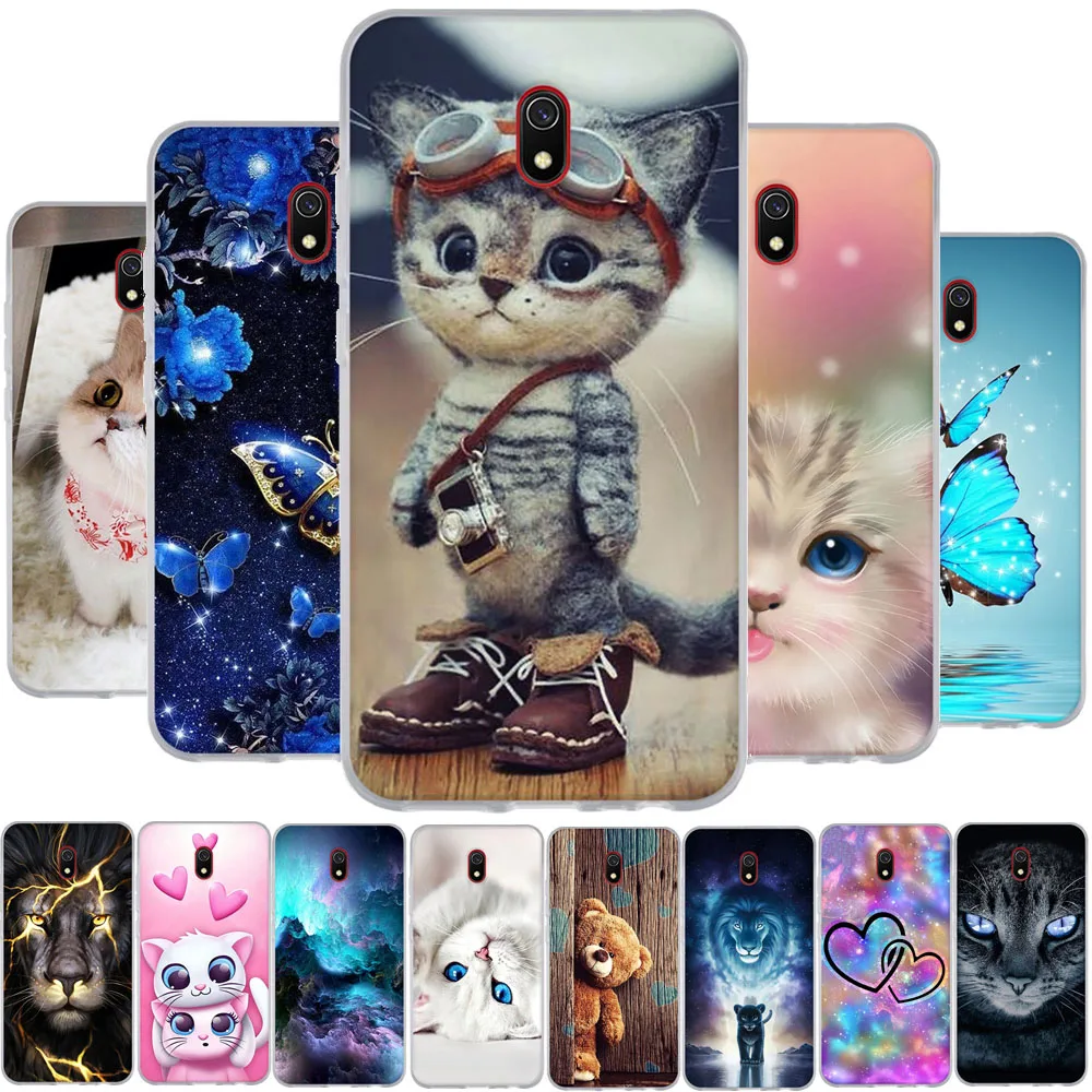 Phone Case For Xiaomi Redmi 8A Soft TPU Silicone Back Fashion Pattern Cover For Xiaomi Redmi 8A Coque Funda Bumper 6.22 inch