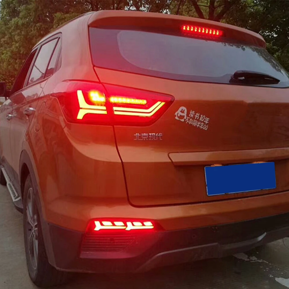 Светодиодный льная светодиодная задняя фара для Hyundai IX25 Creta 2014 2018 задние фонари