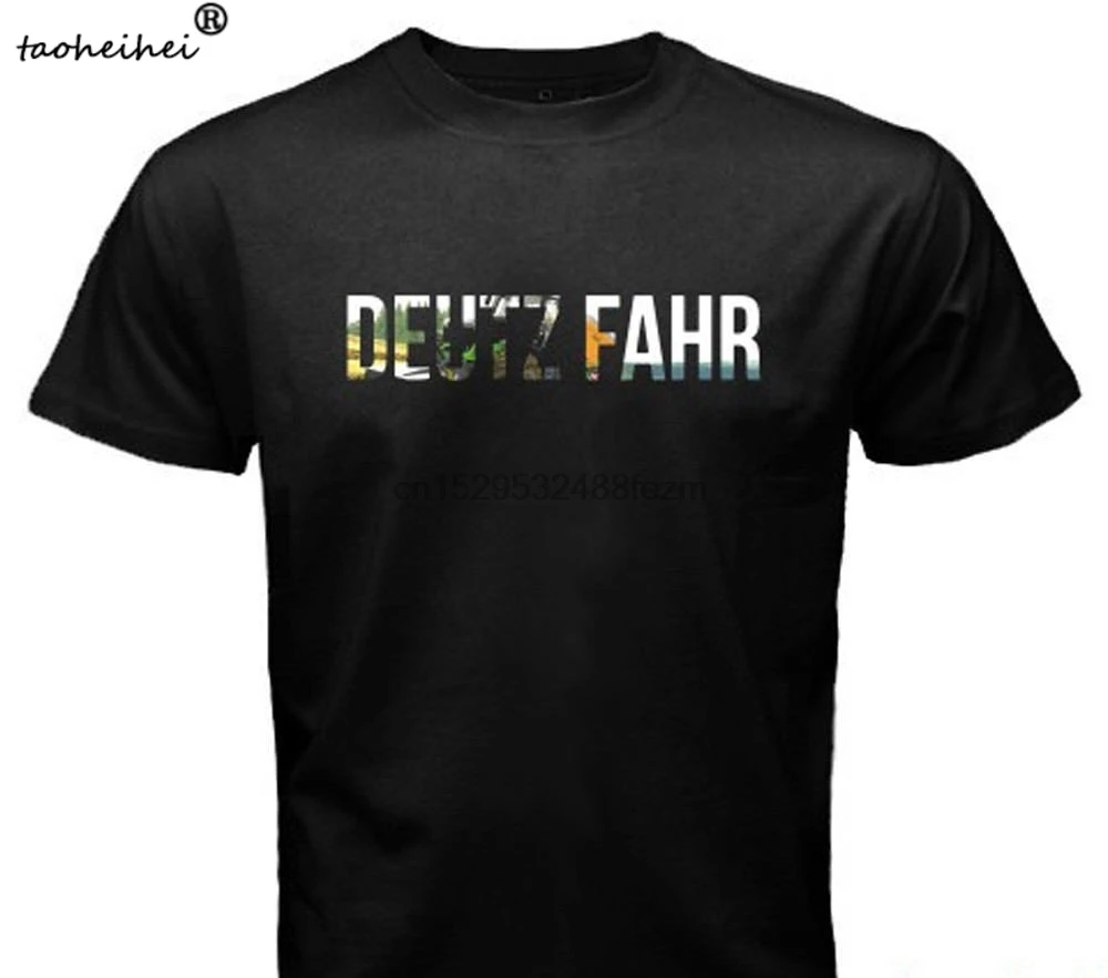 Новинка футболка Deutz Fahr с логотипом компании мужские футболки размер S-3XL рукав до