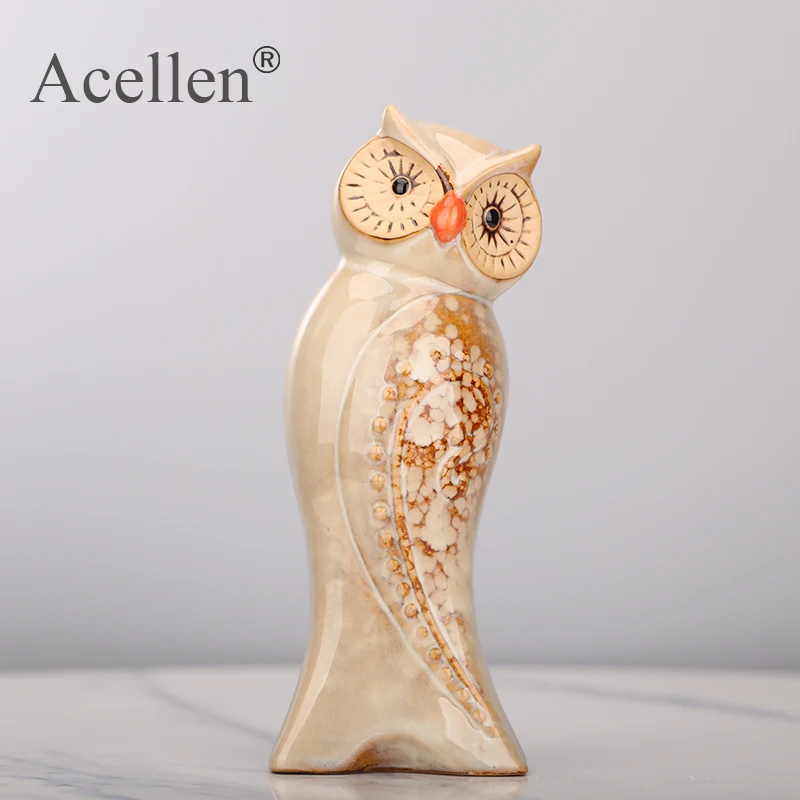 3 шт./компл. фигурки совы миниатюрные милые украшения Декор для дома Креативные