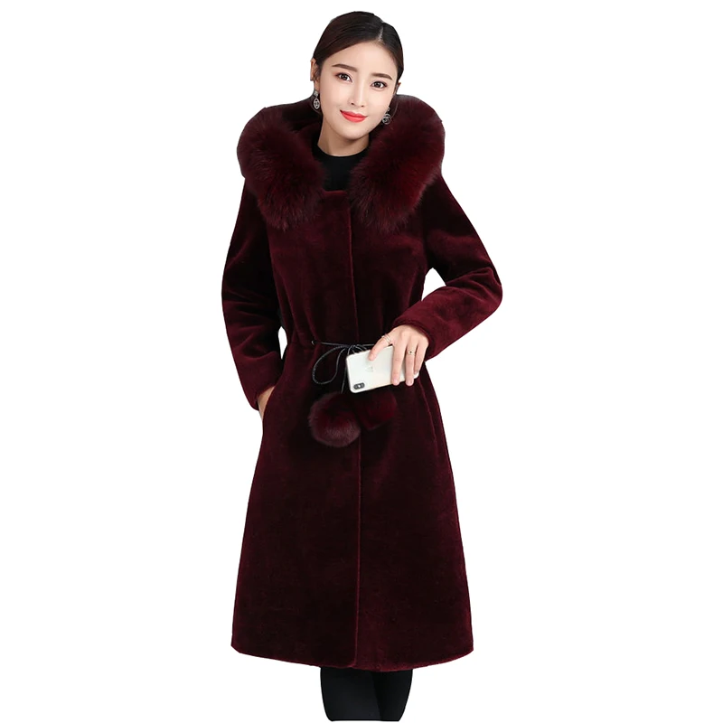 Норковая шуба женская средней длины осень зима норковая кашемировая куртка