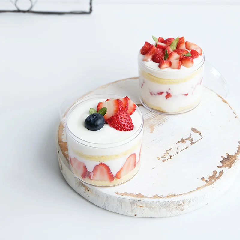 10 шт. высокое качество чистый красный мусс десертные чашки маленький торт