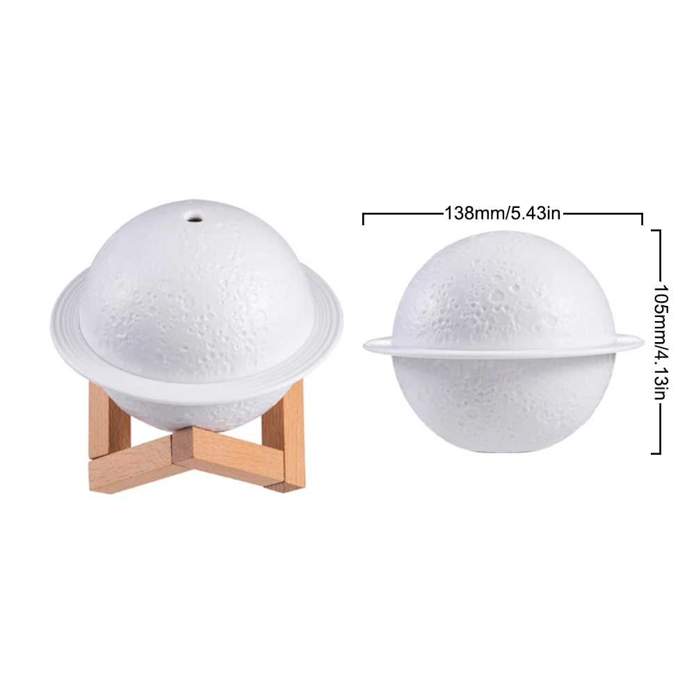 Увлажнителя воздуха 220 мл резервуар для воды 3D задний фон луна ночь светильник