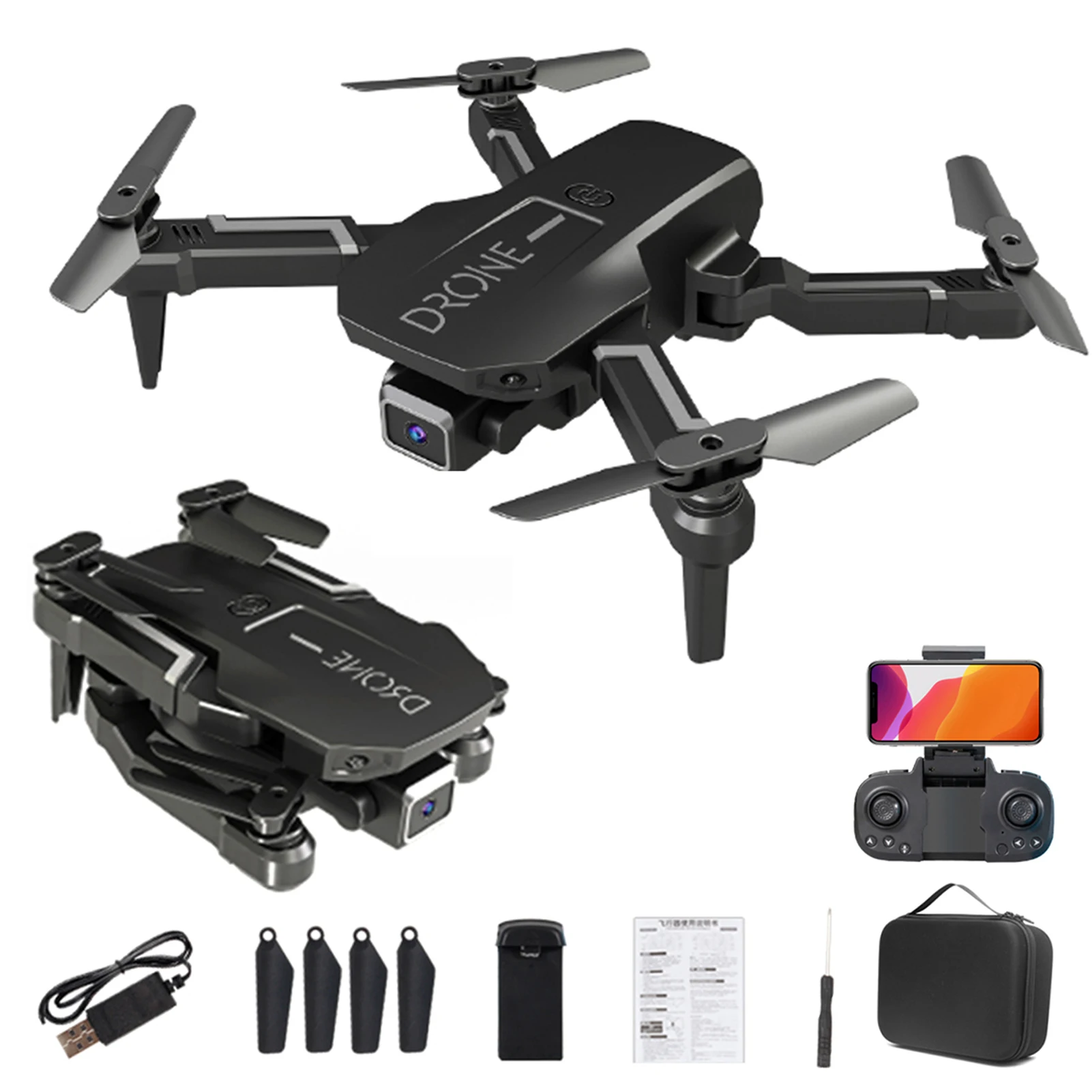 

H3 Mini Folding RC Drone 4k Single/Dual Camera 4-axis Aircraft