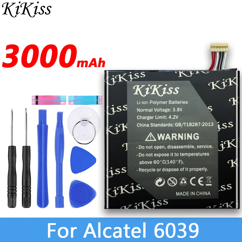 Аккумулятор большой мощности 3000 мАч для Alcatel One Touch Idol 3 (4 7) 6039 6039H 6039Y 6039K TLP020K2/tlp020kj