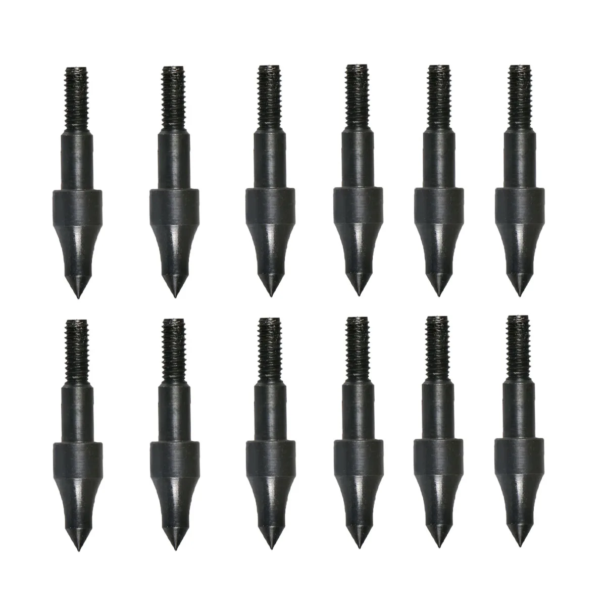 

12 Piece Screw-in Archery Bullet Points Arrow for Field Target Practice Shooting & Hunting Arrows tips for Recurve, Compound