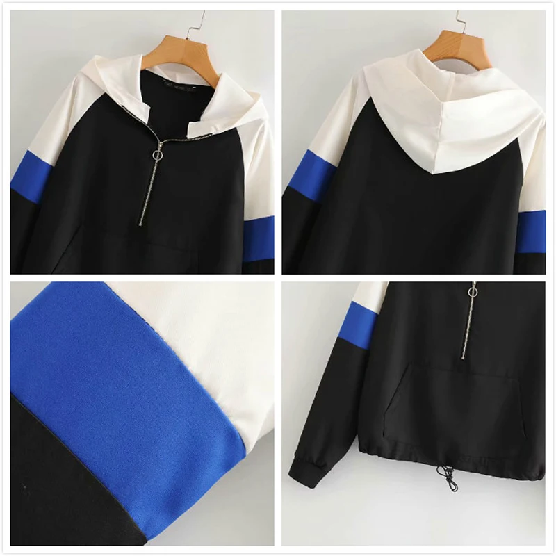 Женский спортивный костюм из двух предметов Повседневный пуловер с капюшоном и