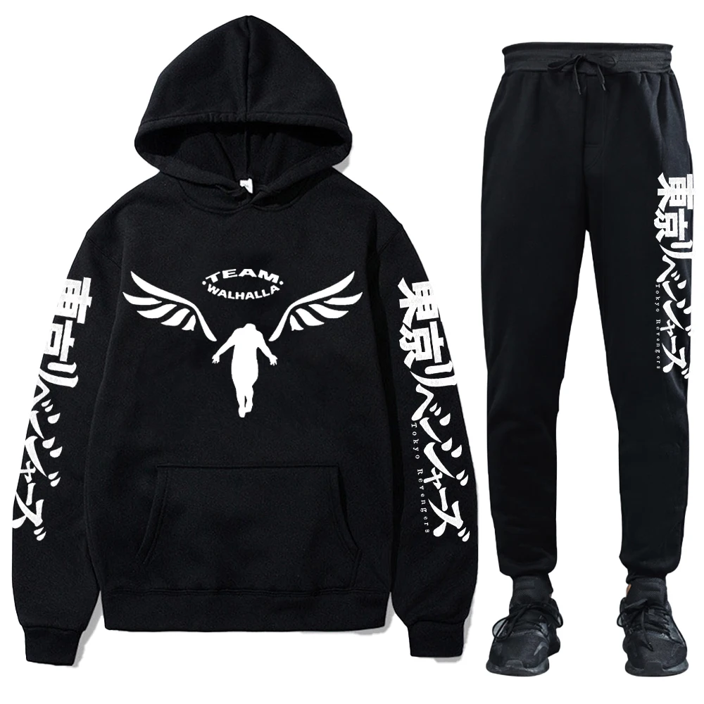 

Anime Tokyo Revengers Tracksuit Men's Long Sleeve Hoodie and SweatpantsTwo Piece Loose Casual Sets Male Clothes