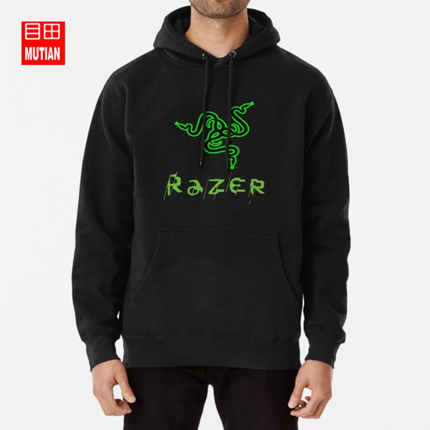 Толстовки с капюшоном с логотипом razer игровой компьютер razer